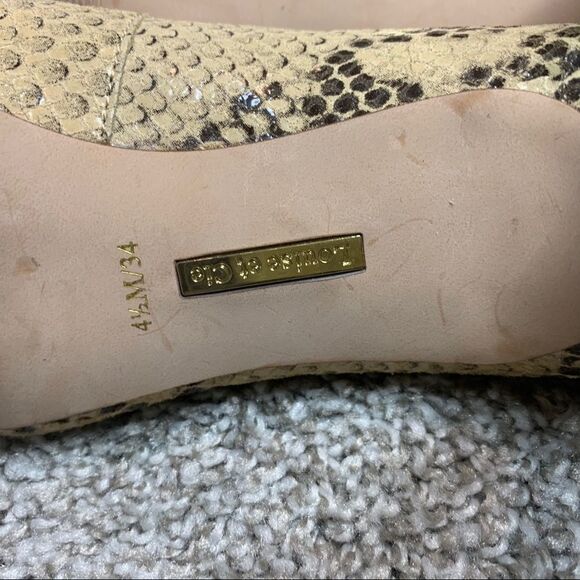 Leather Snake print pumps - Picture 6 of 6